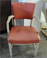 Vintage wood/vinyl side chair