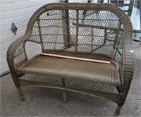 Wicker loveseat - info