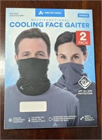 2 Pack (Grey and Black) Arctic Cool Neck Gaiter