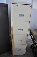 Metal 4-drawer filing cabinet - info