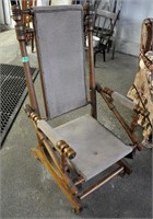 Antique platform spring rocking chair