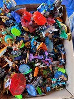 large box of Skylander figurines