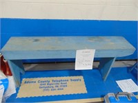 Blue Primitive Bench