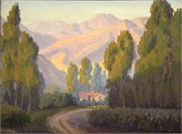 Painting of San Fernando Valley by C.W. Nicholson.