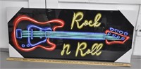 "Rock n Roll" wall hanging,  36x15