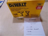 Dewalt drill & Impact Driver