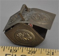 Antique brass needle case - info