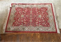 Woven Area Rug with Fringe