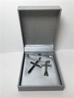 Two Stainless Steel Crosses