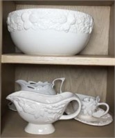 Grace's Teaware White Ceramic Serving Items