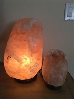 Two Himalayan Salt Lamps