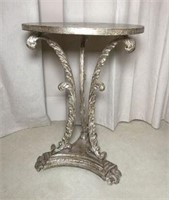 Romanesque Painted Metal Side Table