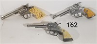 3 Hubley Cap Guns