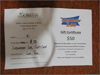 $50 Liquidator Lee Gift Card