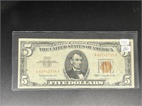 Series 1963 $5 Red Seal Note
