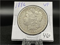 Morgan Silver Dollars:    1886