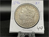 Morgan Silver Dollars:    1896