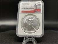 2017 Silver Eagle (MS70 Early Release in NGC Holde