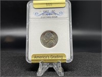 1962 Proof Nickel (graded PR70 by SGS)