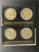 Shining Stars of Baseball (4) Coin Proof 24 kt.