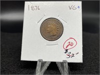 Indian Cents:   1876