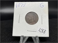Indian Cents:   1875