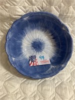 Martha Stewart Collection Serving Bowl Blue Floral