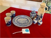 ANTIQUE BLUE AND WHITE LOT
