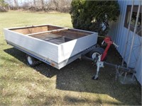 6' x 8' snowmobile type trailer w/ removable wood