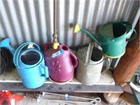 4 watering cans