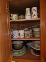 7 upper kitchen cabinet contents