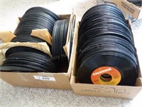 2 boxes vintage 45rpm records - 1950's-1970's - ro
