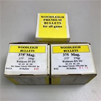 3 NIB Woodleigh  375 Mag Bullets