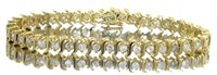 14kt Gold Brilliant 4.29 ct Diamond Bracelet
