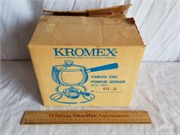 Vintage Kromex Stainless Steel Fondue Set