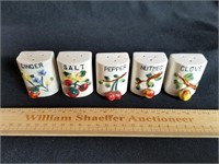 Vintage Porcelain Spice Shakers