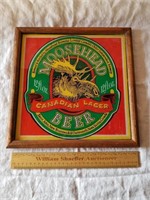 Moosehead Beer Glass Sign 13 x 13"