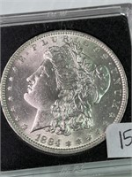 1884-O Morgan Silver Dollar ms 63/64