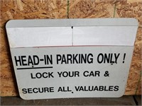 Howard Johnson Metal Sign Head In Parking Only