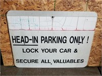 Howard Johnson Secure All Valuables Metal Sign
