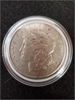 1885 Morgan Silver Dollar with Capsule