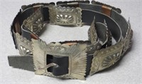 Vintage Navajo Sterling Silver Concho Belt 44"