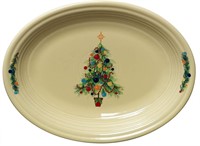 Fiesta 11" Oval Platter, Christmas Tree Set 3