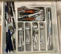 Assortment of Stainless Flatware Including Wallace