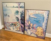 Eva Hannah Fauvism Style Art Posters, Lot of 2
