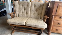 Wooden Double Seat Glider/Love Seat -good shape
