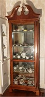 Howard Miller Cherry Lighted Curio Cabinet