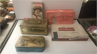 Lot of vintage advertising boxes. Candy.  Cigar.