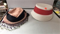 2 vintage hats.  In box