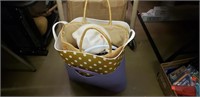 Group Lot Basket, Yarn, Decorative Tote Bags